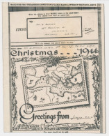 Airgraph To Scotland 1944 Map Mediterranean Area - Allied Forces - Christmas 1944 - Kerstmis