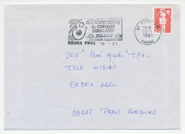 Cover / Postmark France 1991 Circus - Zirkus