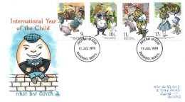(RECTO / VERSO) INTERNATIONAL YEAR OF THE CHILD - 11 JUL 1979 -  FIRST DAY COVER - 1971-1980 Decimal Issues