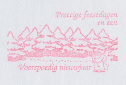 Meter Top Cut Netherlands 1991 Santa Claus - Kerstmis