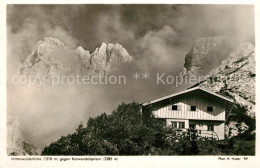 Mittenwald Bayern Mittenwalderhuette Mit Karwendelspitzen - Mittenwald