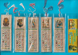 Marque Pages Lot De 10 Genuine Egyptian Papyrus (sous Pochette Plastifiée) - Segnalibri