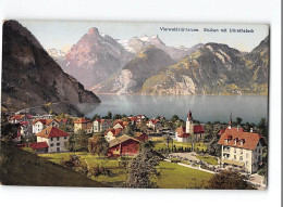 X1811 HELVETIA VIERWALDSTATTERSEE SISIKON MIT URIROTHSTOCK - GOETZ KUNSTANSLALT LUZERN - Sisikon