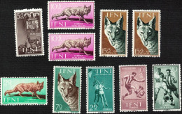 Ifni 1956-59 Y&T N°106, 112, 113, 114, 115, 121, 130, 131 MNH** - Ifni