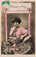 CPA Fantaisie-Femme-Poisson D'Avril-1er Avril-RARE    L3918 - Erster April