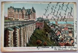 [QUEBEC] - 1906 - QUEBEC CITY - Chateau Fontenac From Terrace - Québec - Château Frontenac