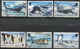 British Antartic Territory - Yt 213/218 - Mammifères Marins - Obl. - Gebraucht