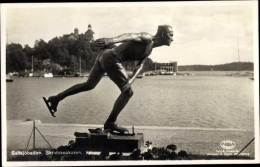 CPA Saltsjöbaden Schweden, Skridskoakaren - Schweden