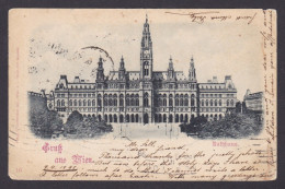 Postcard, Austria Vienna, Rathhaus - Wien Mitte