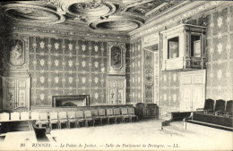 CPA Rennes Le Palais De Justice Salle Du Parlement De Bretagne - Rennes