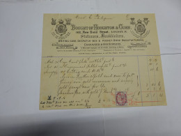 LONDON -- LONDRA   -- REGNO UNITO  --UK  --- BOUGHT   OF  HOUGHTON  & GUNN - Ver. Königreich