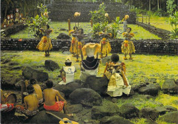Polynésie Française- Cérémonie Religieuse Au Maree D'Arahurahu Entre Prêtres Fidjiens Et Tahitiens TEVA20 Tahiti - Polynésie Française