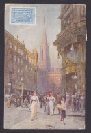Postcard, Austria Vienna, Graben Ludwig Hans Fischer - Wien Mitte