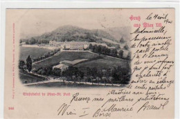 39039934 - Wien Mit Einsiedelei In Ober - St. Veit Gelaufen Von 1900. Ecken Mit Albumabdruecken, Sonst Gut Erhalten - Sonstige & Ohne Zuordnung