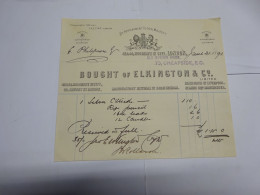 LONDON - LONDRA    -- REGNO UNITO  --UK  ---BOUGHT  OF  ELKINGTON  & CO.  LIMITED - Ver. Königreich
