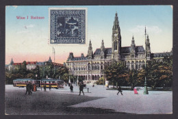 Postcard, Austria Vienna, Rathaus - Wien Mitte