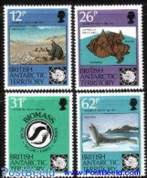 British Antarctica 1991 Antarctic Treaty 4v, Mint NH, Nature - Science - Sea Mammals - The Arctic & Antarctica - Compu.. - Computers