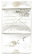 Lettre 1813 Port Payé  P.P.P.P. En Rouge Soignolles En Brie Solers - 1801-1848: Vorläufer XIX