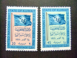 Delcampe - 42 KUWAIT 1966 / DIA De Las NACIONES UNIDAS / YVERT 325 / 326 MNH - Kuwait