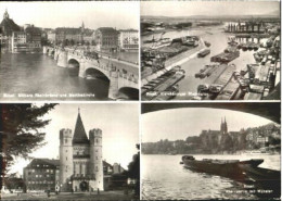 Basel BS Basel Kirche Bruecke Spalentor Muenster Hafen X 1952 - Sonstige & Ohne Zuordnung