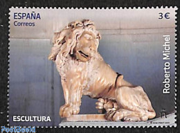 Spain 2025 Roberto Michel 1v, Mint NH, Nature - Cat Family - Art - Sculpture - Ongebruikt