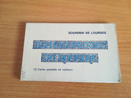 CARNET LOURDES 15 CARTES LES MOSAIQUES DU ROSAIRE - Lourdes