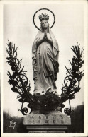 CPA Lourdes La Vierge Cournennee - Lourdes