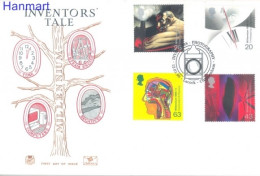 United Kingdom Of Great Britain & Northern Ireland 1999 Mi 1777-1780 FDC  (FDC ZE3 GBR1777-1780) - Clocks
