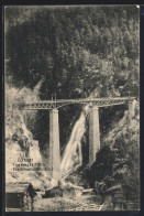 AK Zermatt, Gornergratbahn, Findelenbachbrücke Mit Wasserfall - Zermatt