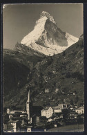 AK Zermatt, Teilansicht Mit Matterhorn - Zermatt