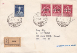 1949 TRIESTE A - Volta, Raccomandata Primo Giorno Per L'estero - Autres & Non Classés