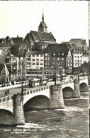 Basel BS Basel Bruecke Kirche Ungelaufen Ca. 1955 - Sonstige & Ohne Zuordnung