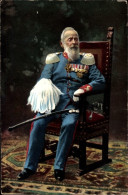 CPA Prinzregent Luitpold Von Bayern, Sitzportrait In Uniform - Königshäuser