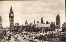CPA London City England, Clock Tower And Houses Of Parliament - Altri & Non Classificati