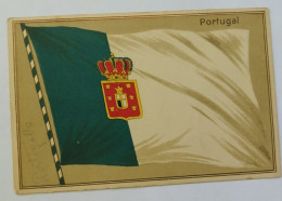 U807 Cartolina Cpa Bandiera Portugal Portogallo - Greetings From...