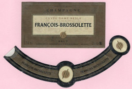 Ros 002 Étiquette François-Brosselette - Champagner