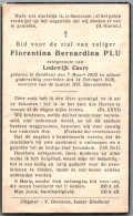 Bidprentje Eindhout - Plu Florentina Bernardina (1903-1938) - Devotion Images