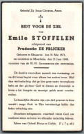 Bidprentje Eksaarde - Stoffelen Emile (1871-1948) - Devotion Images