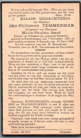 Bidprentje Erembodegem - Temmerman Jan Philemon (1861-1940) - Devotion Images