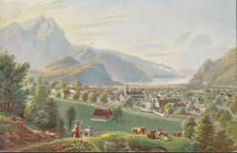 1920 Pro Juventute  Ansicht Von Stans Von Gabriel Lory (1784-1846) - Briefe U. Dokumente