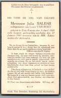 Bidprentje Erps-Kwerps - Salens Julia (1880-1941) - Devotion Images
