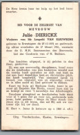 Bidprentje Erwetegem - Dierickx Julie (1872-1951) - Devotion Images