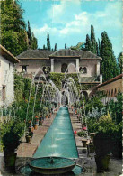 Espagne - Espana - Andalucia - Granada - Generalife - Generalife - Surtidores Patio  Acequia - Espana - Carte Dentelée - - Granada