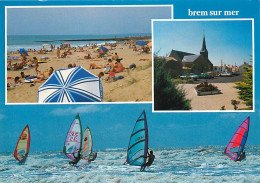 85 - Brem Sur Mer - Multivues - Scènes De Plage - Planche à Voile - Eglise - Automobiles - Carte Neuve - CPM - Voir Scan - Sonstige & Ohne Zuordnung