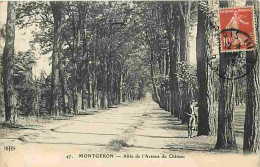 91 - Montgeron - Allée De L'Avenue Du Château - Animé - CPA - Voir Scans Recto-Verso - Montgeron