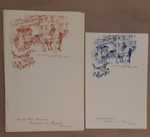 Lot De 20 Menus Publicitaires Gratien & Meyer à Saumur (12 Rouges Et 8 Bleus) - Unclassified