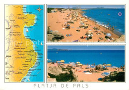 Platja De Pals Platja Strand Landkarte Kueste - Altri & Non Classificati