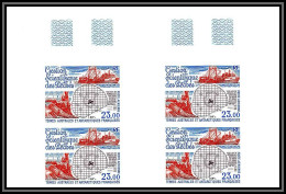 89915d Terres Australes Taaf PA N°130 Chalutier Peche Fishing Fishery Ship Bateau Non Dentelé Imperf ** Bloc 4 - Imperforates, Proofs & Errors