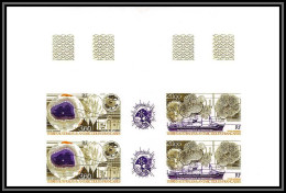 89912d Terres Australes Taaf PA N°117A Climats Ozone Ballons Balloon Non Dentelé Imperf ** MNH Bloc 4 - Imperforates, Proofs & Errors