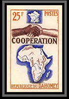 92753c Dahomey N°213 Coopération Avec Le France 1964 Non Dentelé ** MNH Imperf - Benin - Dahomey (1960-...)